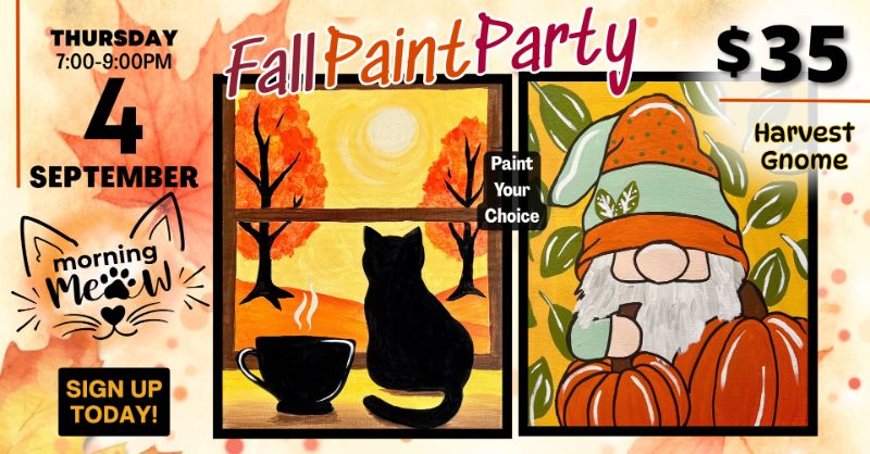 Fall Paint Party at Crowntown Cannabis NoDa