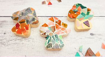 Mosaic Mushroom Craft Party at Mystic Ice Cream in Oxford