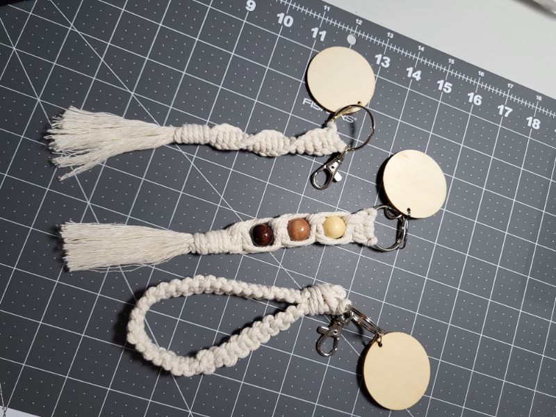 Make and Take Macrame Key Chains