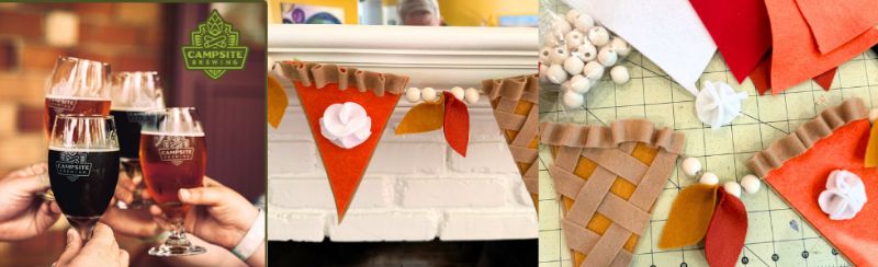 Make a Pie Garland at Campsite Craft night!