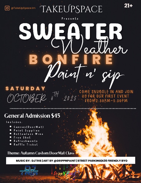 Sweater Weather Bonfire Paint n Sip Sweater Weather Bonfire Paint n Sip