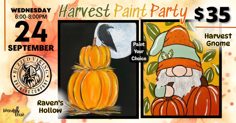 Harvest Paint Party at Buzzed Viking Harvest Paint Party at Buzzed Viking