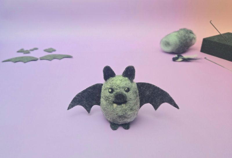 Halloween Craft & Sip: Needle Felt Bat Halloween Craft & Sip: Needle Felt Bat