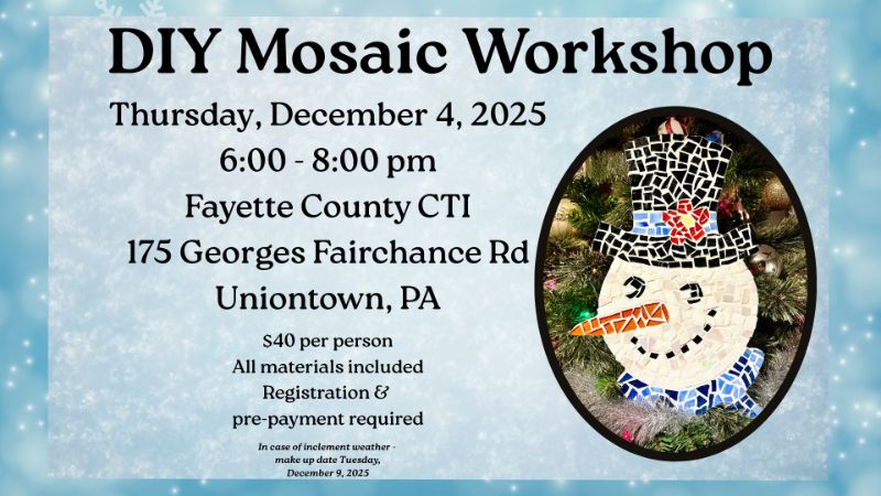 Mosaic Snowman @ Fayette CTI