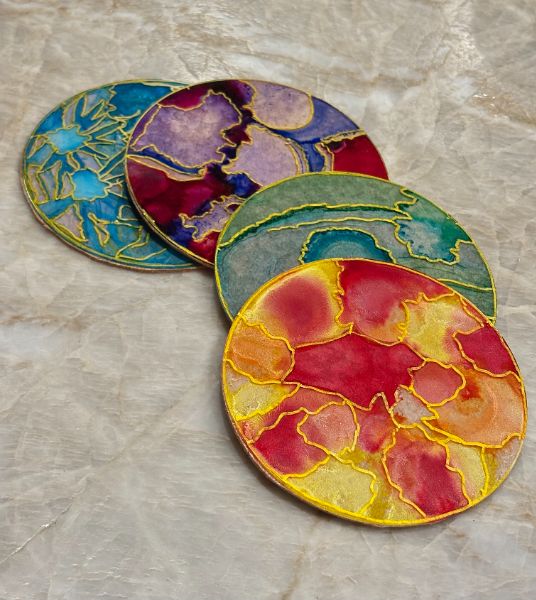 Alcohol Ink Coaster Set Workshop Alcohol Ink Coaster Set Workshop