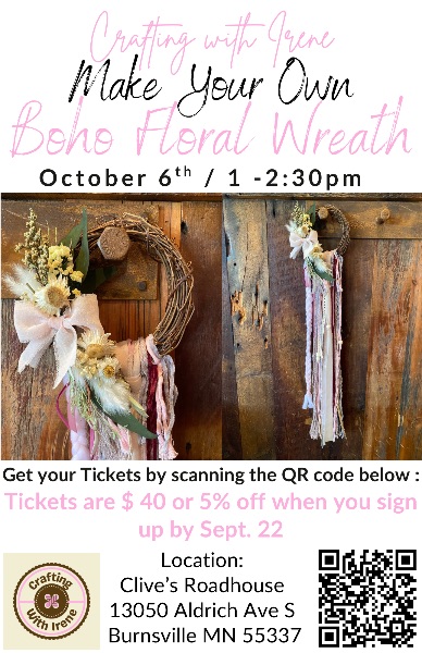 Boho Floral Wreath