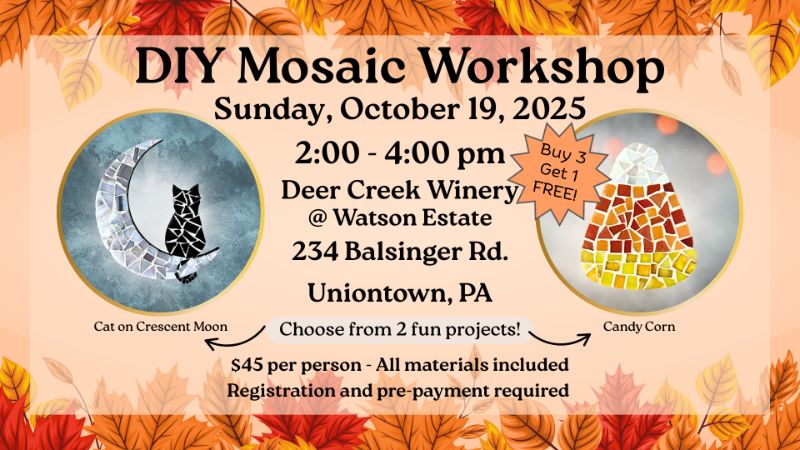 DIY Mosaic Workshop @ Deer Creek Winery