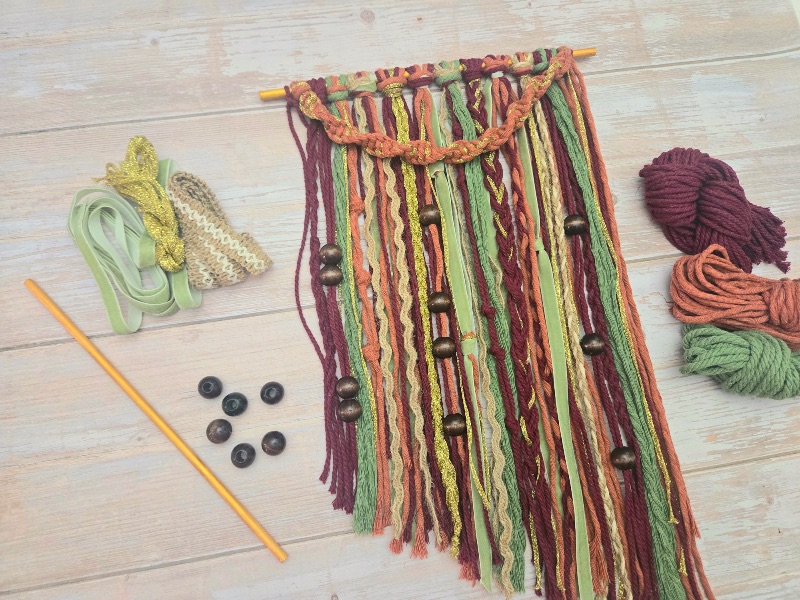 Golden Waves of Autumn: Fall Macramé Wall Hanger Workshop