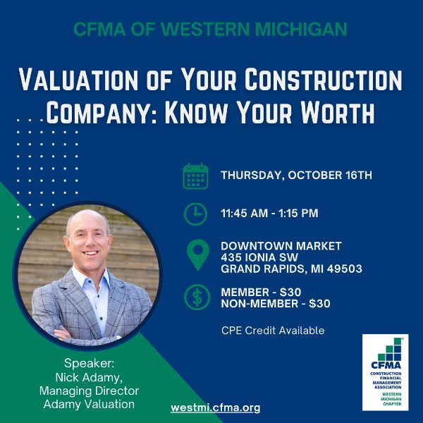 Valuation of Your Construction Company: Know Your Worth Valuation of Your Construction Company: Know Your Worth