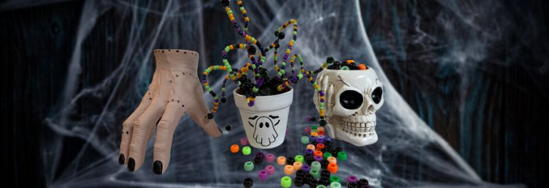 Make Your Own Spooky Beaded Plant Make Your Own Spooky Beaded Plant