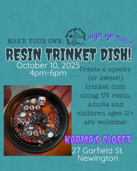 Make Your Own Halloween Resin Trinket Dish