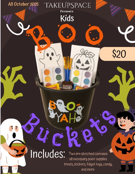 Kids Paint or Treat!  Boo Bucket 2025
