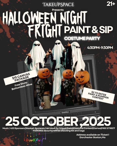 Halloween Night Fright Paint & Sip Costume Party!