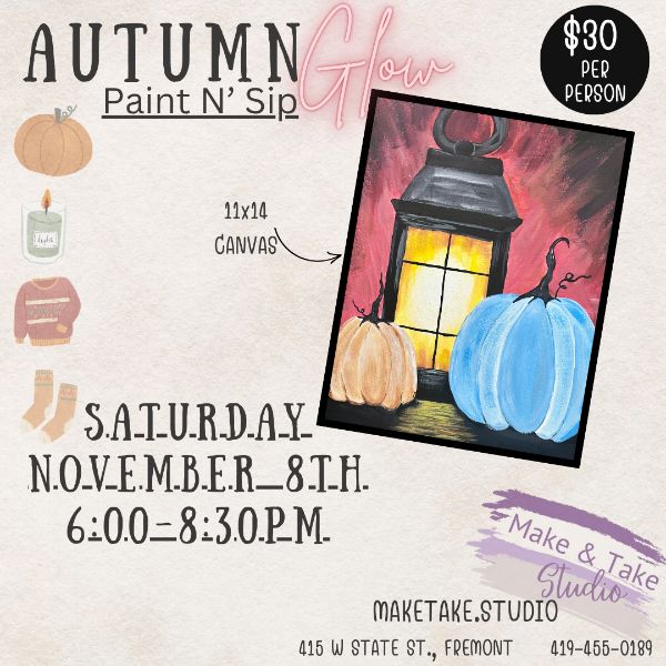 Autumn Glow Paint N' Sip