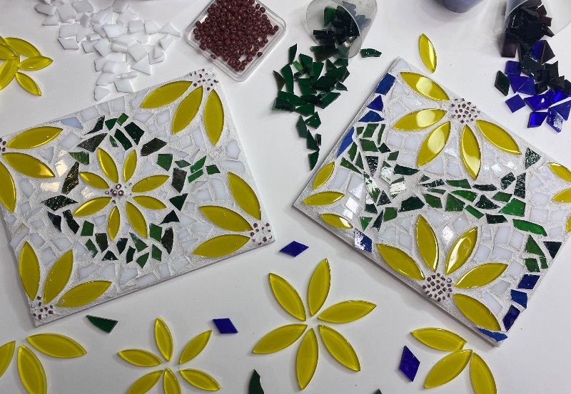 Mosaic Flower Art