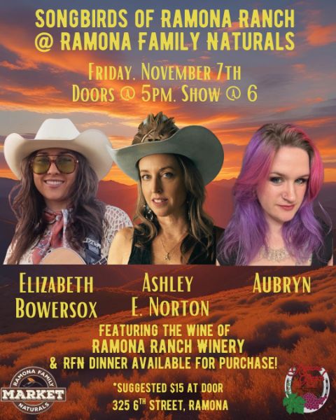 Songbirds of Ramona Ranch @ Ramona Family Naturals