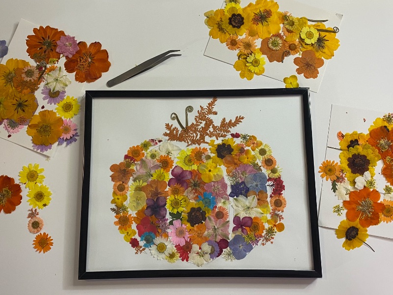 Pressed Flower Frame Art Pressed Flower Frame Art