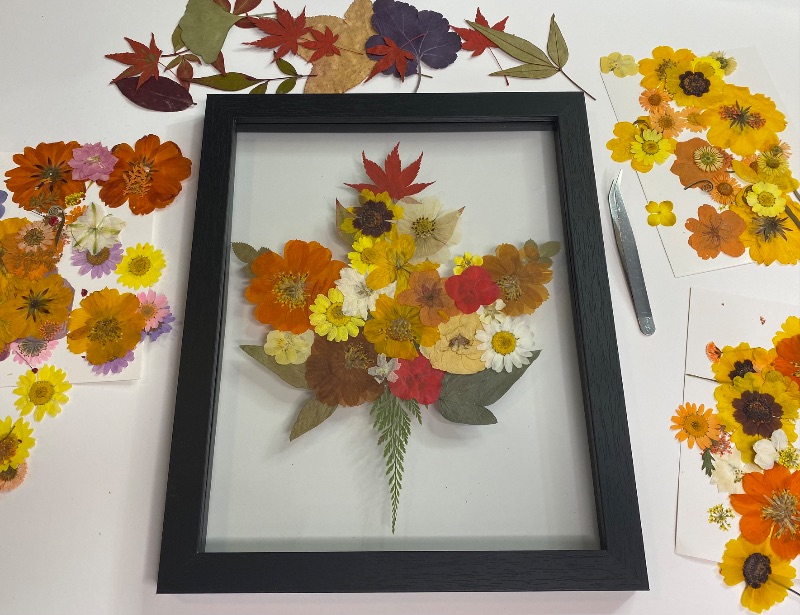 Pressed Flower Frame Art Pressed Flower Frame Art