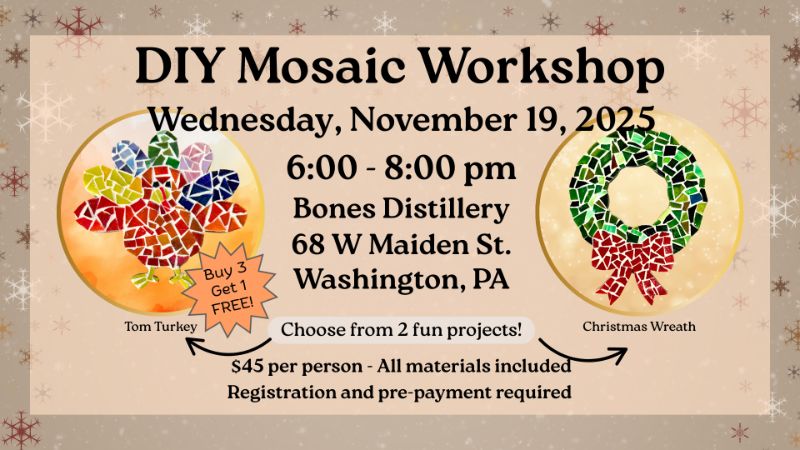 DIY Mosaic Workshop @ Bones Distillery