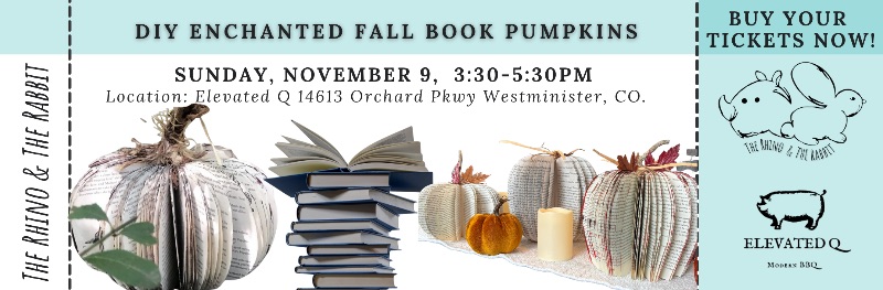 DIY Enchanted Fall Book Pumpkins