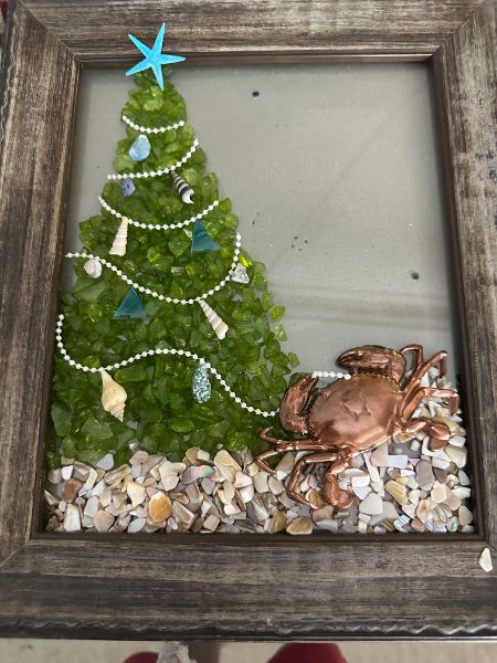 Coastal Christmas Resin Art Coastal Christmas Resin Art