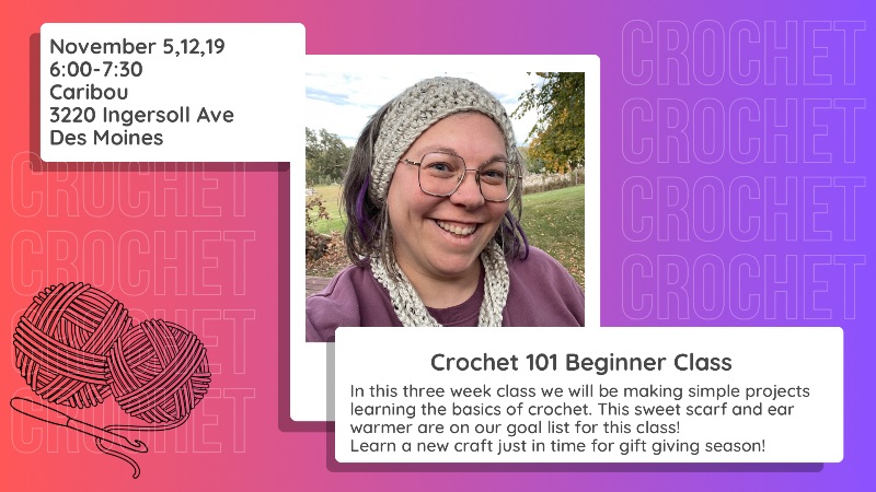 11/5,12,19 Crochet 101