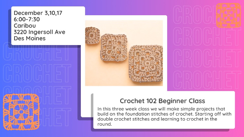 12/3,10,17 Crochet 102