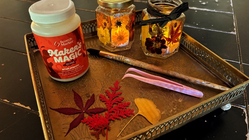 Make Your Own Fall or Winter Votives at Pudding Art Studio!