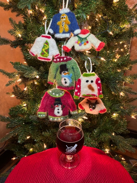 Ugly Sweater Needle Felted Ornament