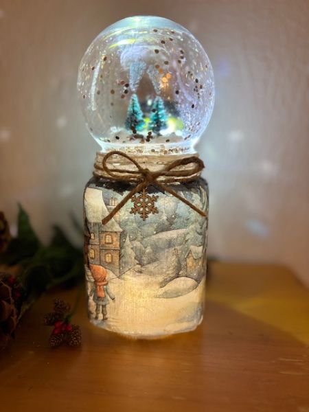 Make Your Own "Enchanted Snow-globe Luminary"
