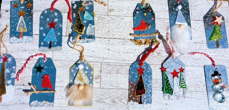 Make your Own Sea Glass Christmas Tags/Ornaments