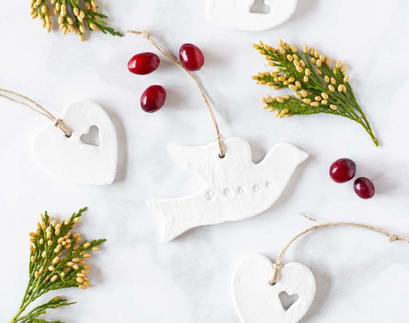 Clay Ornaments at Starbucks