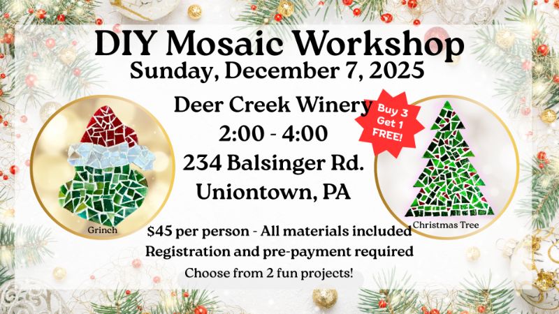 DIY Mosaic Workshop @ Deer Creek Winery