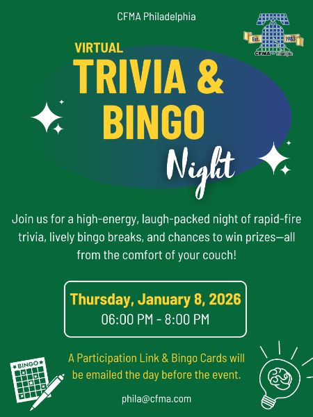 CFMA Philadelphia Virtual Trivia & Bingo Night CFMA Philadelphia Virtual Trivia & Bingo Night