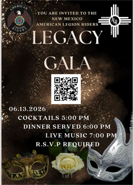 New Mexico American Legion Riders 3rd Annual Legacy Gala
