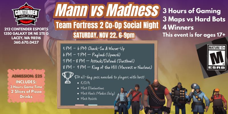 Mann vs Madness – TF2 Co-Op Social Night