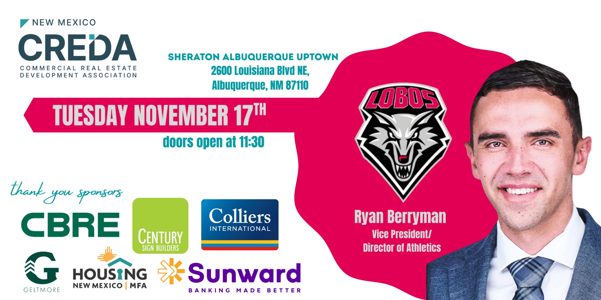November 17th Luncheon - Ryan Berryman