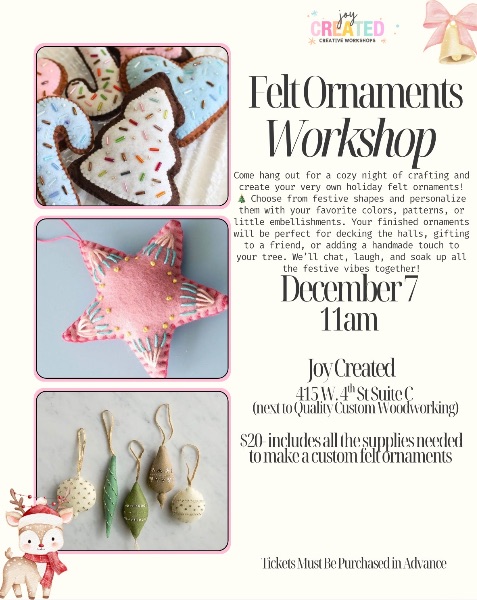 Felt Ornament Workshop