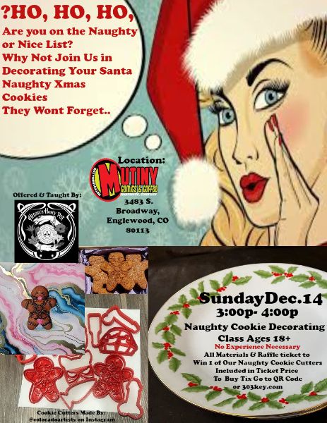 Naughty Xmas Cookie Decorating Class Ages 18+
