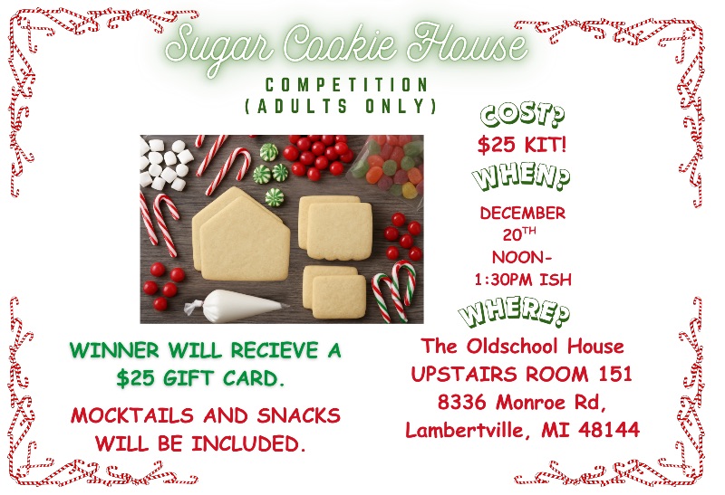 SUGAR COOKIE HOUSE COMPETION