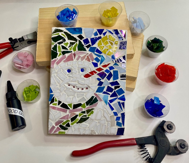Mosaic Snowman