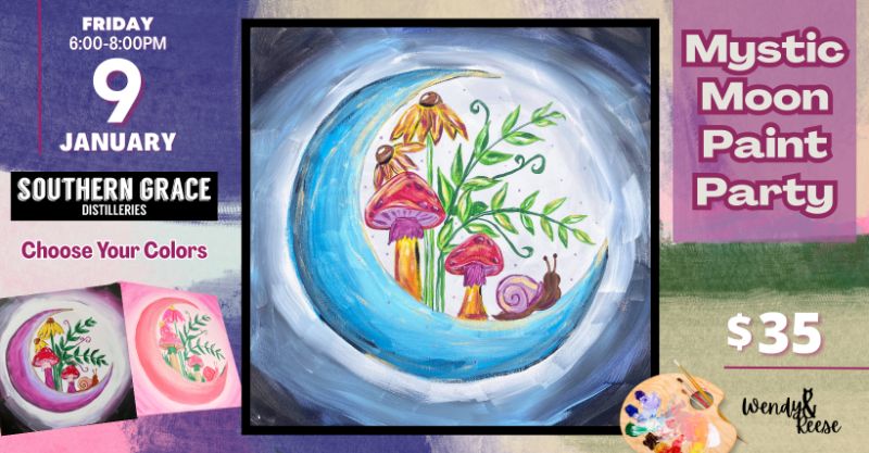 Mystic Moon Paint Party at Southern Grace Distilleries Mystic Moon Paint Party at Southern Grace Distilleries