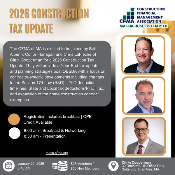 2026 Construction Tax Update