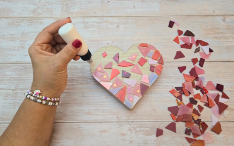 Mosaic Heart of Glass Craft Night