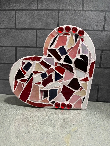 Mosaic Heart of Glass Craft Night