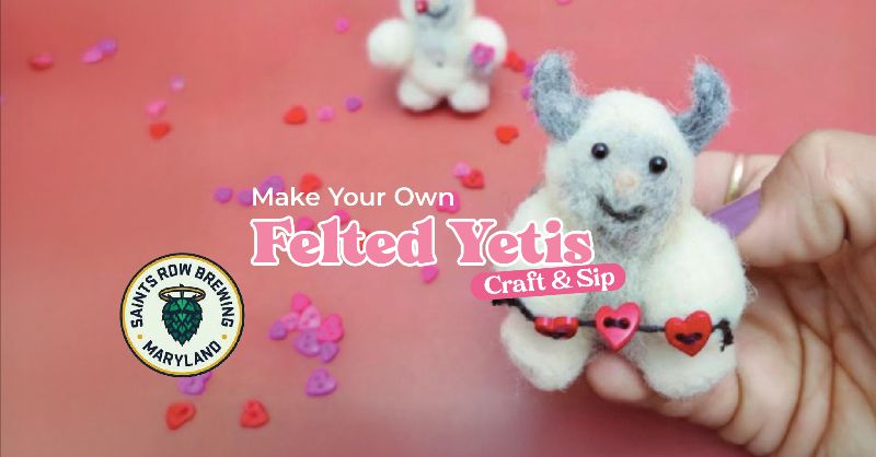 Make Your Own Needle Felted Yetis