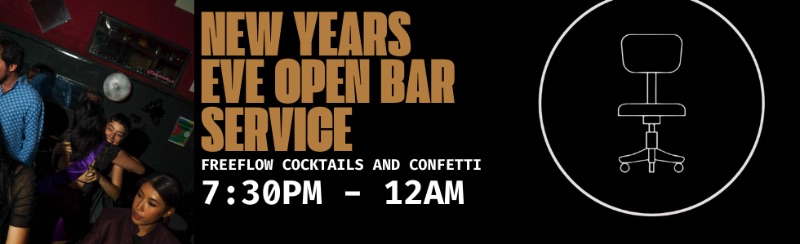 NYE OPEN BAR COCKTAIL PARTY