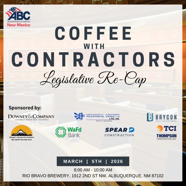 Legislative Re-Cap Coffee with Contractors