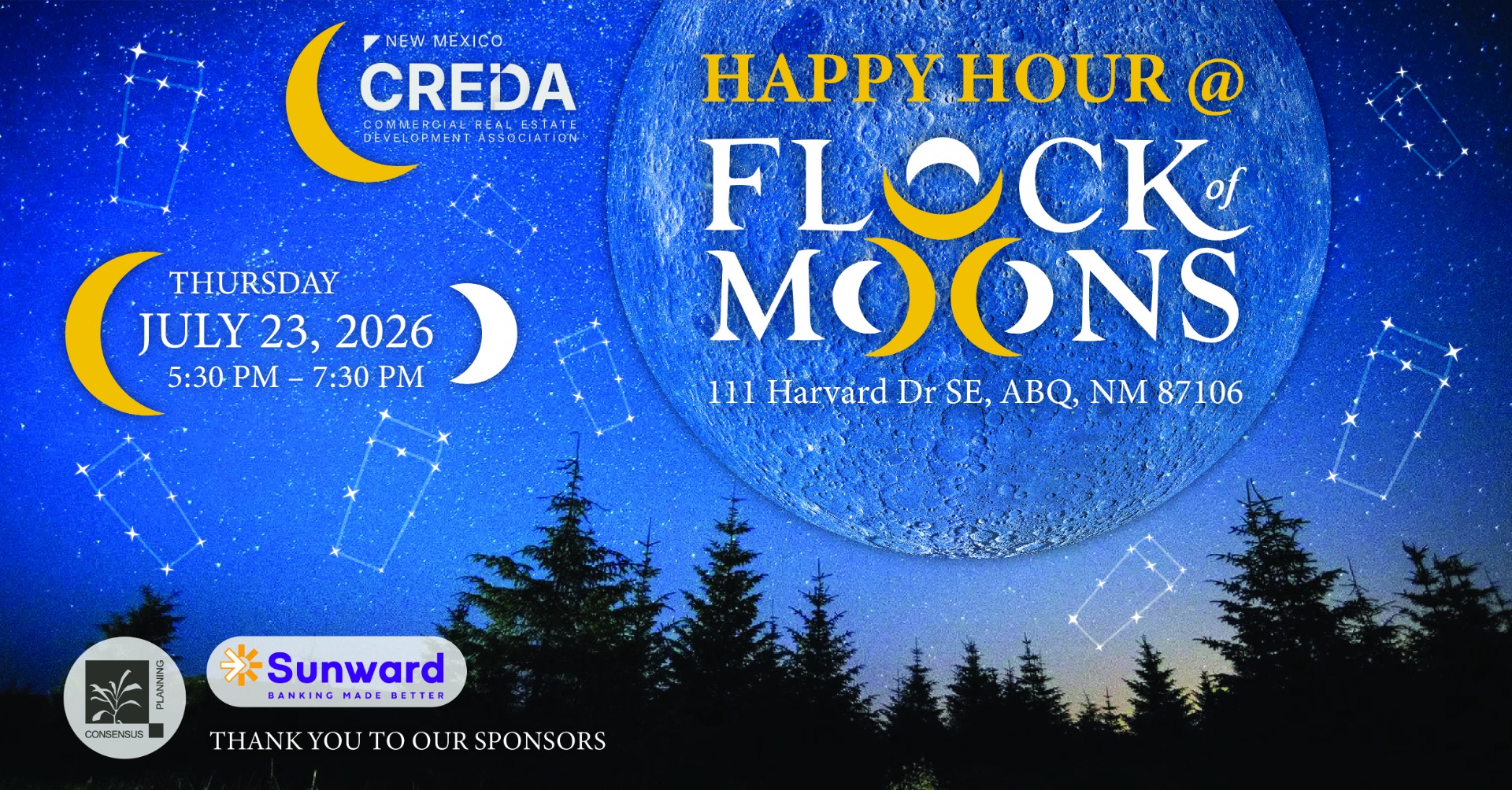 July 23rd DL Happy Hour - Flock of Moons