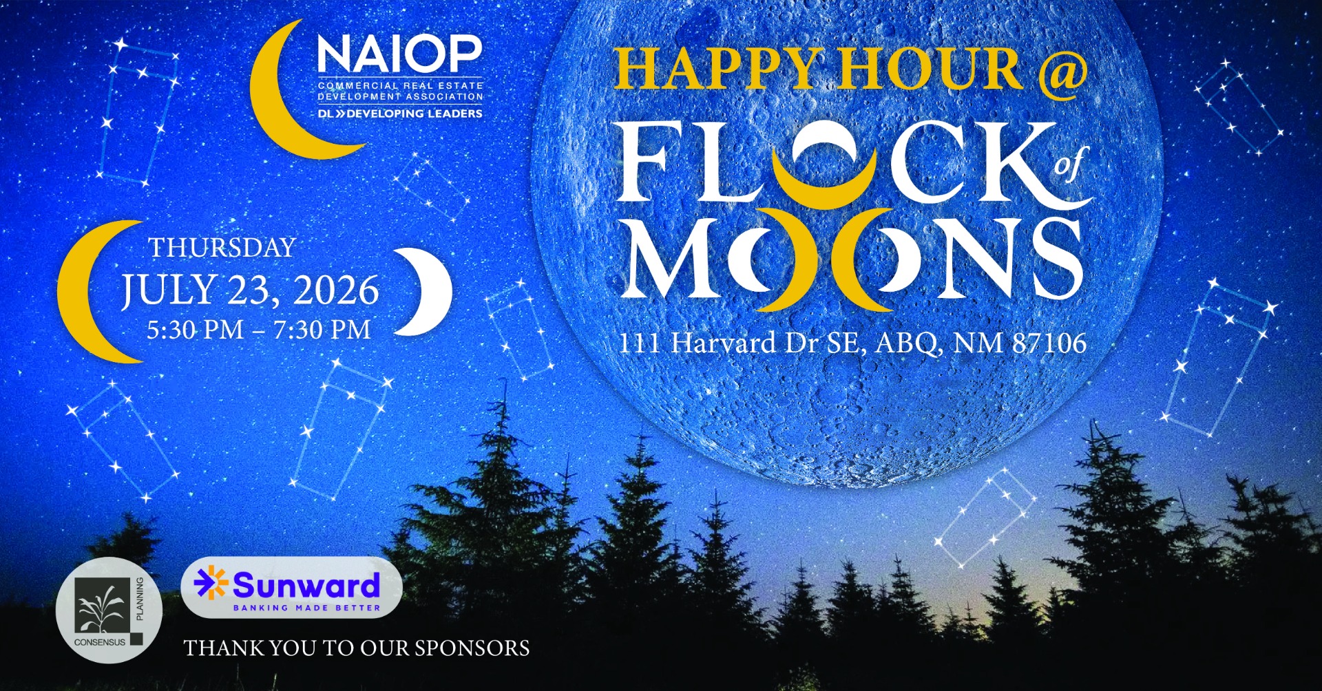 July 23rd DL Happy Hour - Flock of Moons